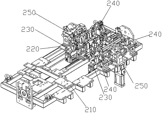 A production process of welding chair back iron platform