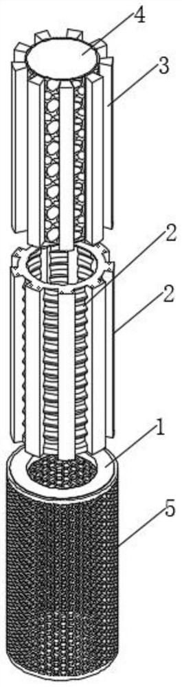 Anti-blocking composite filter element