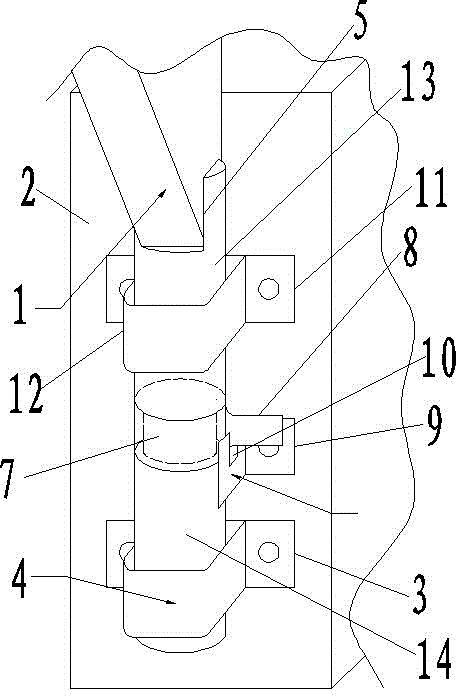 Positioning device of plate type movable supporting frame