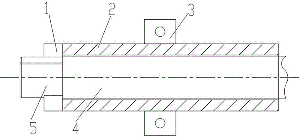 Chamfering clamping apparatus of shaft end flat block