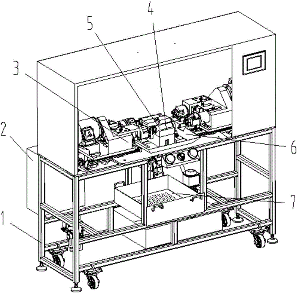 Special purpose machine tool for machining inner ports of barrel-type fixed-length parts