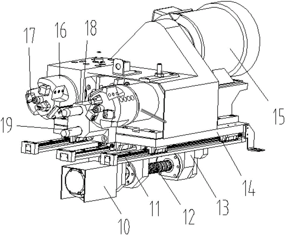 Special purpose machine tool for machining inner ports of barrel-type fixed-length parts