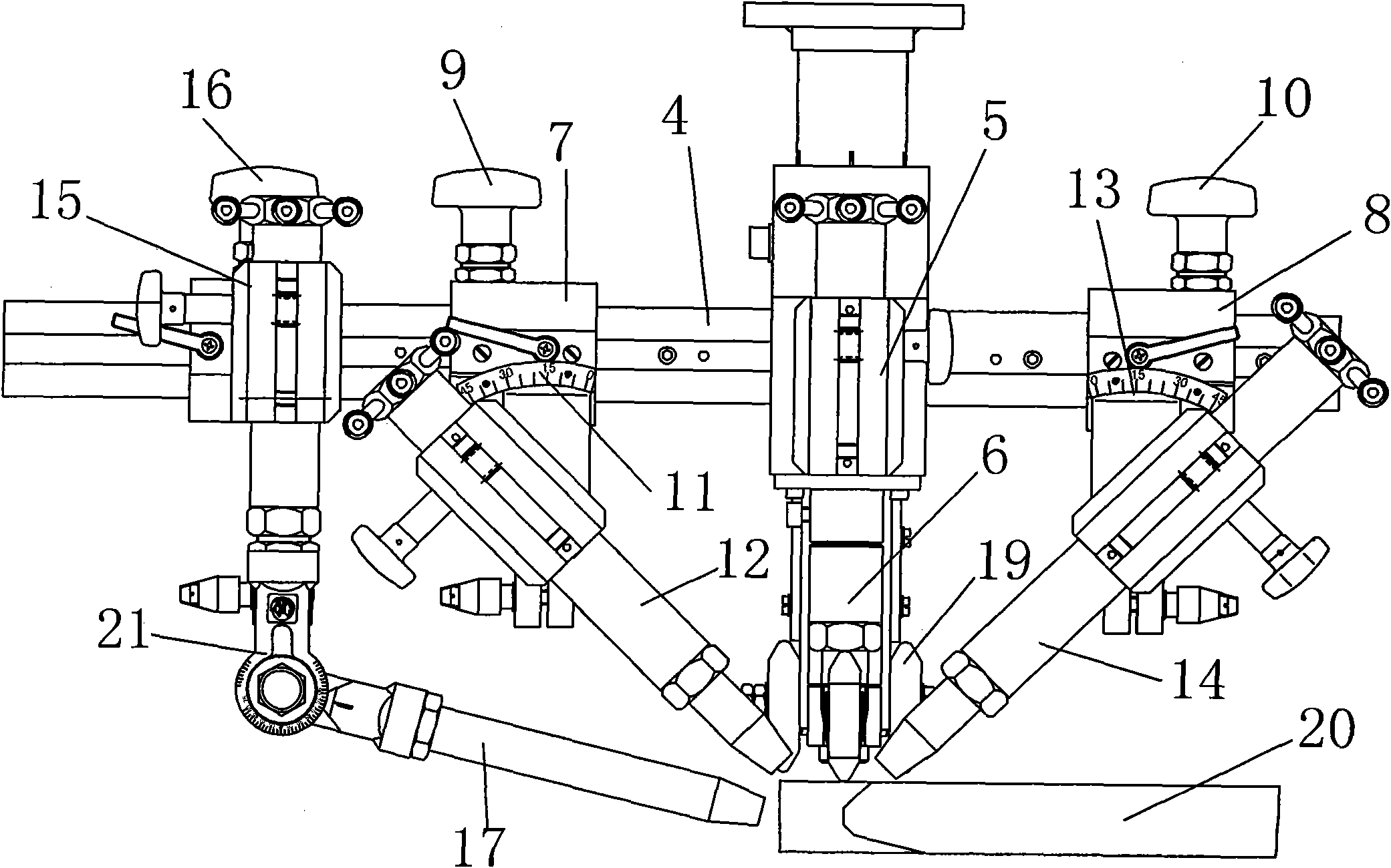 Linear groove and transition groove cutter device
