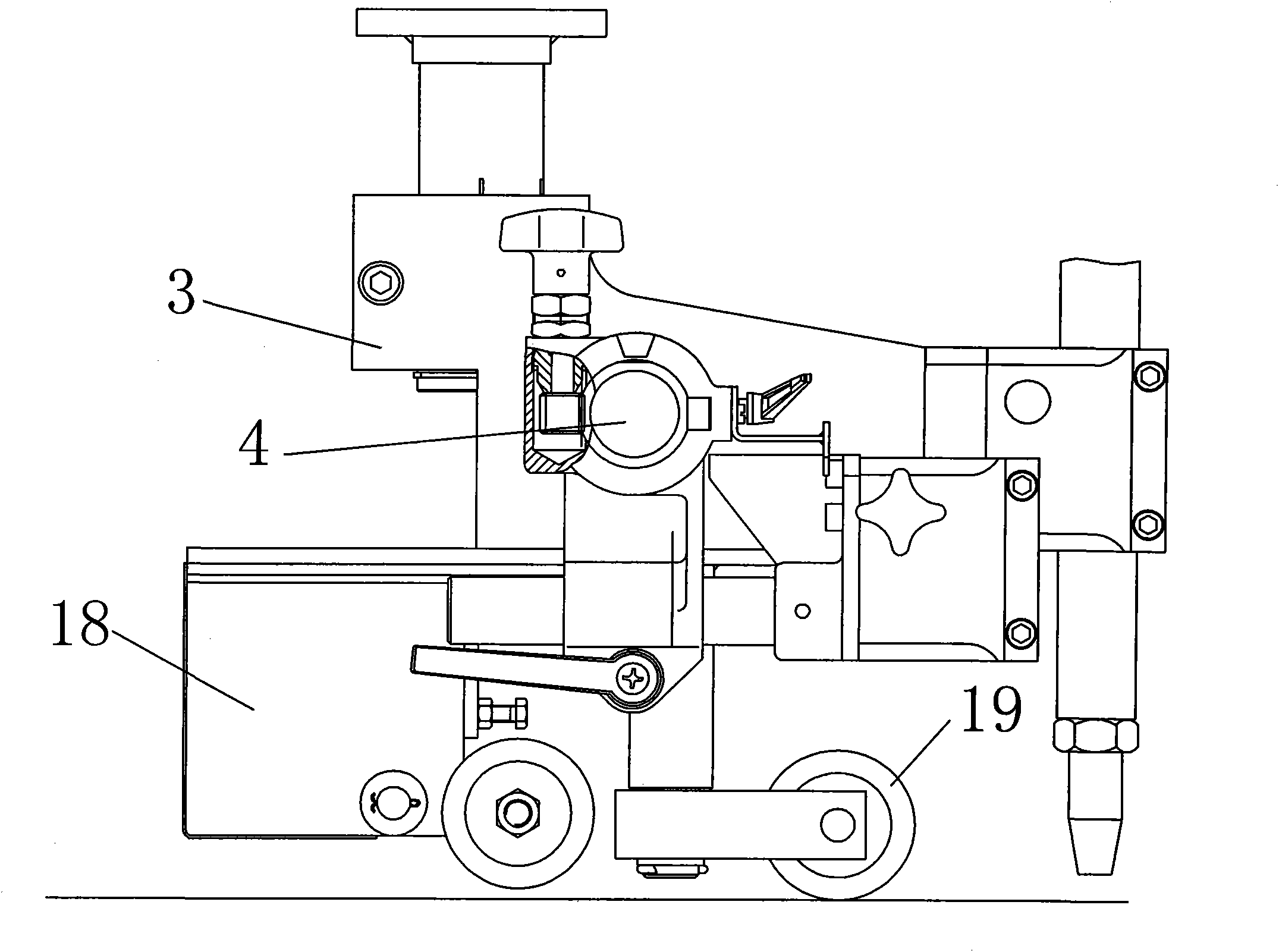 Linear groove and transition groove cutter device