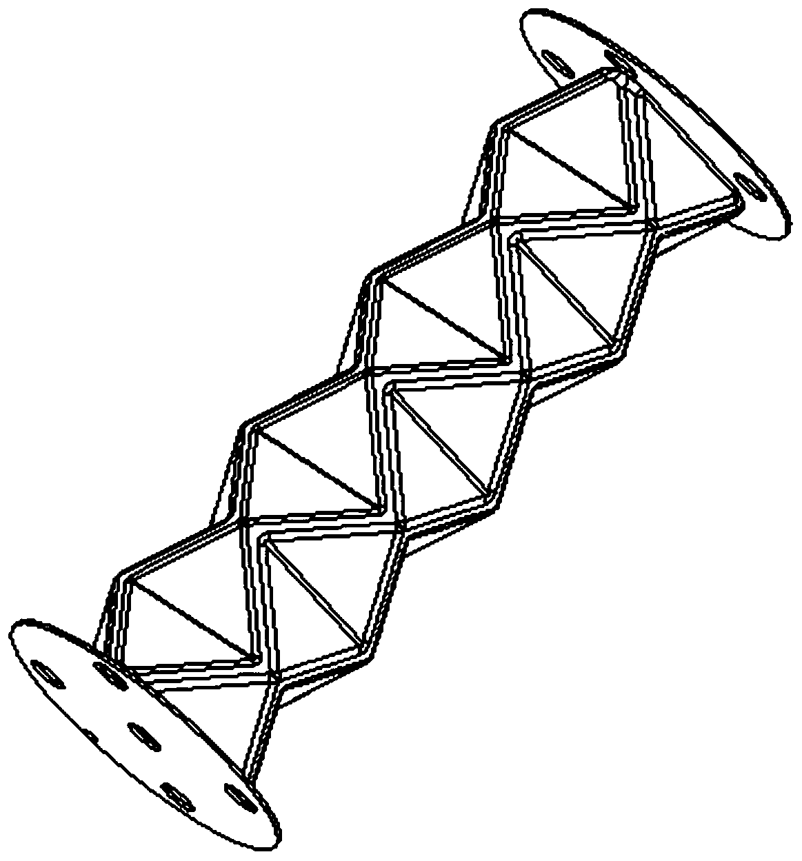 High-storage-rate self-folding pneumatic soft body mechanical arm based on paper folding theory