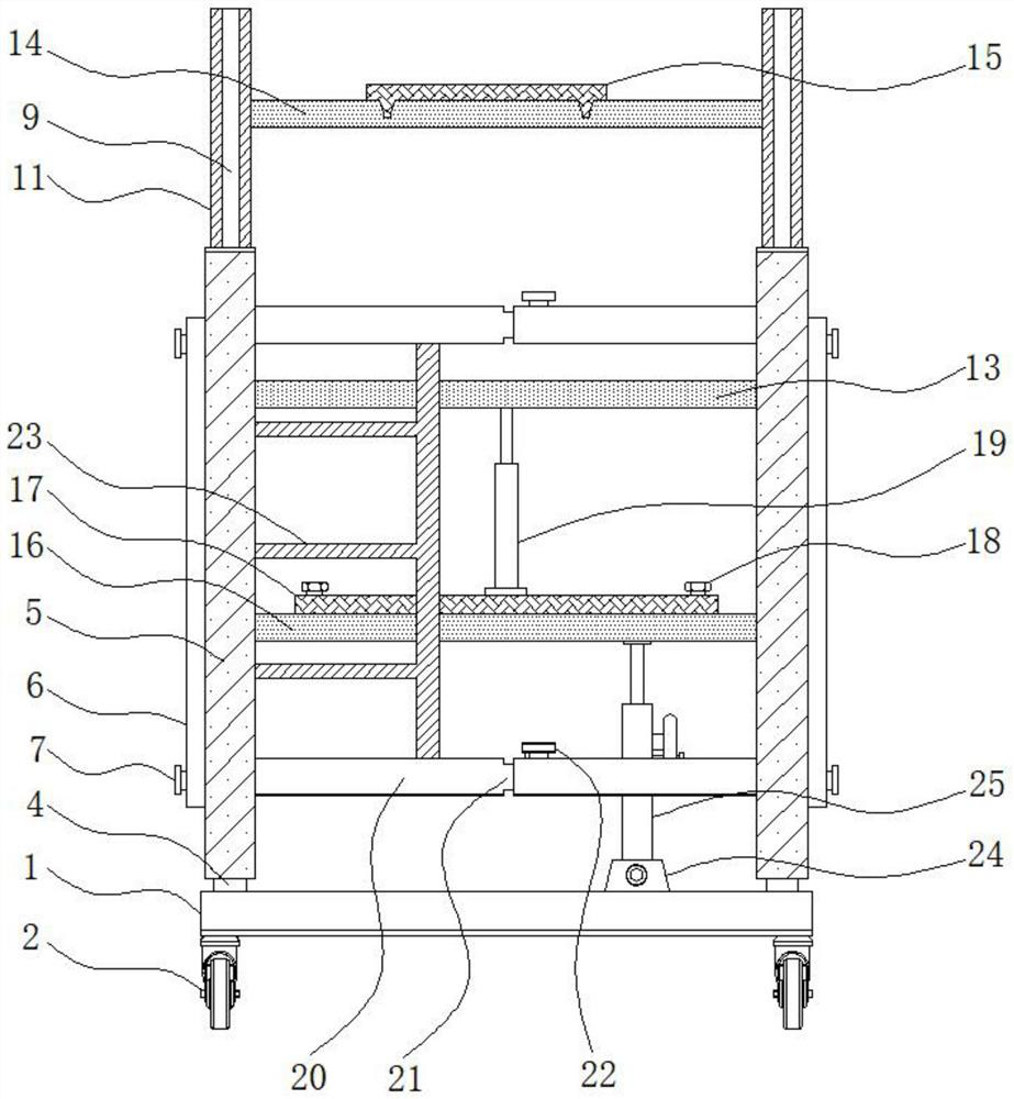 Convenient-to-mount spliced steel structure frame for building support