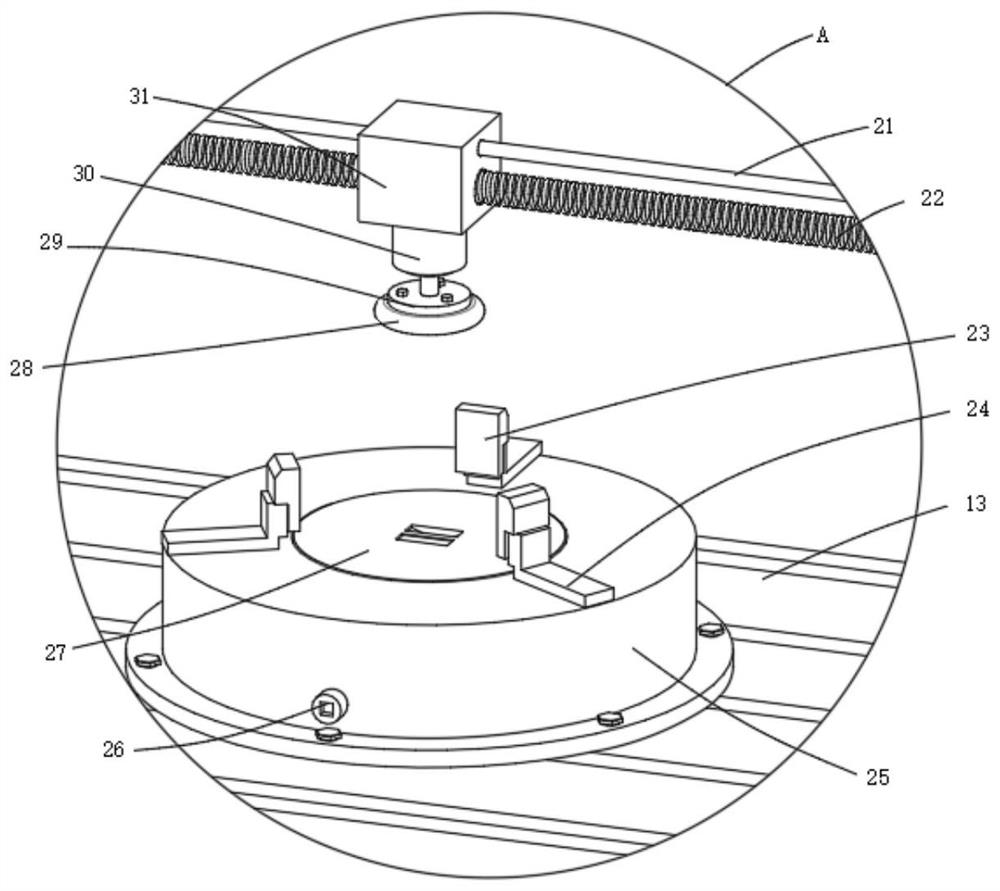 A hardware kitchenware grinding and polishing device for hardware production