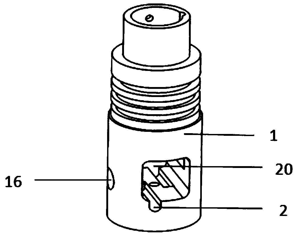 An underground positioning adjustment arm