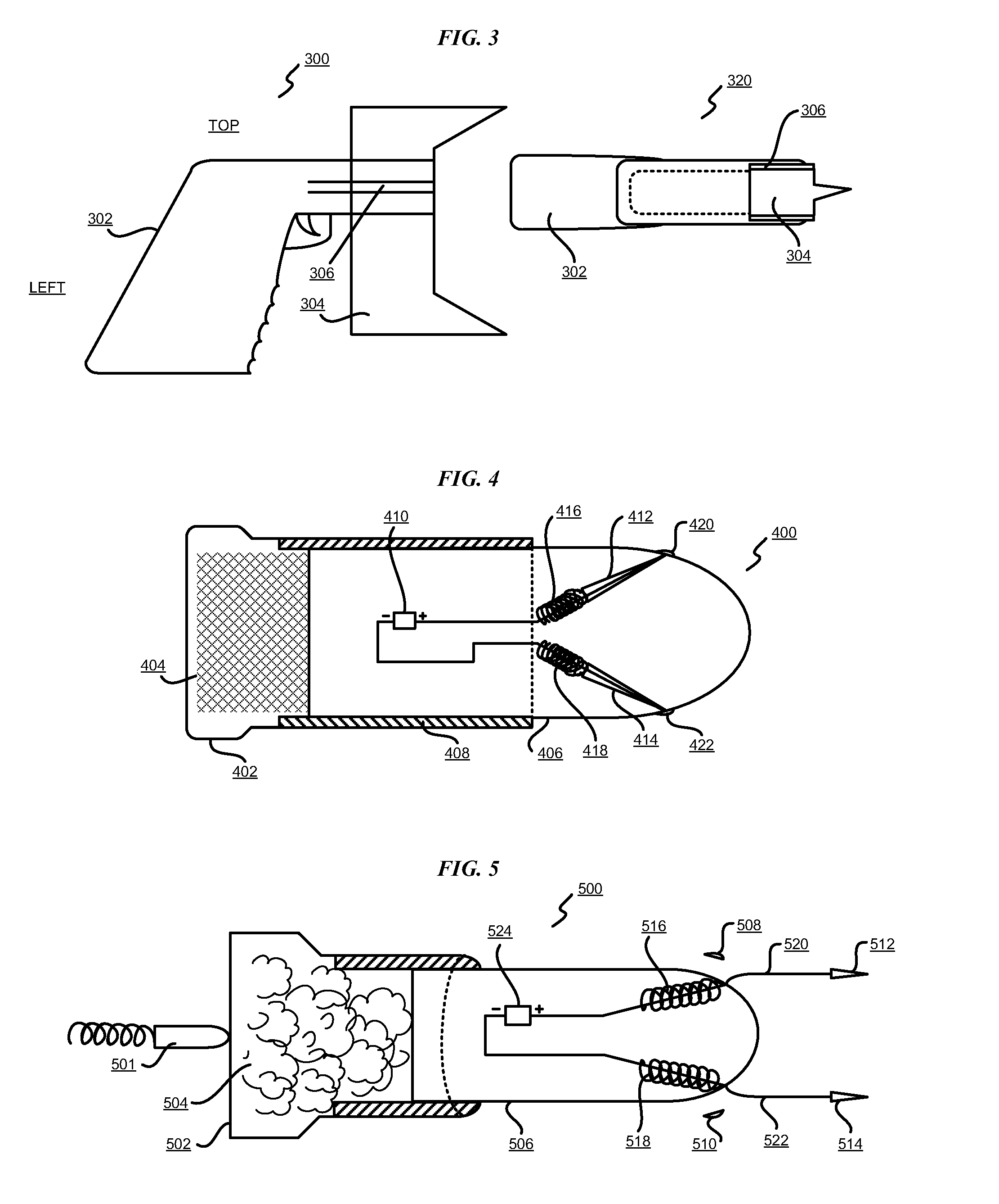 Charging holder for a non-lethal projectile