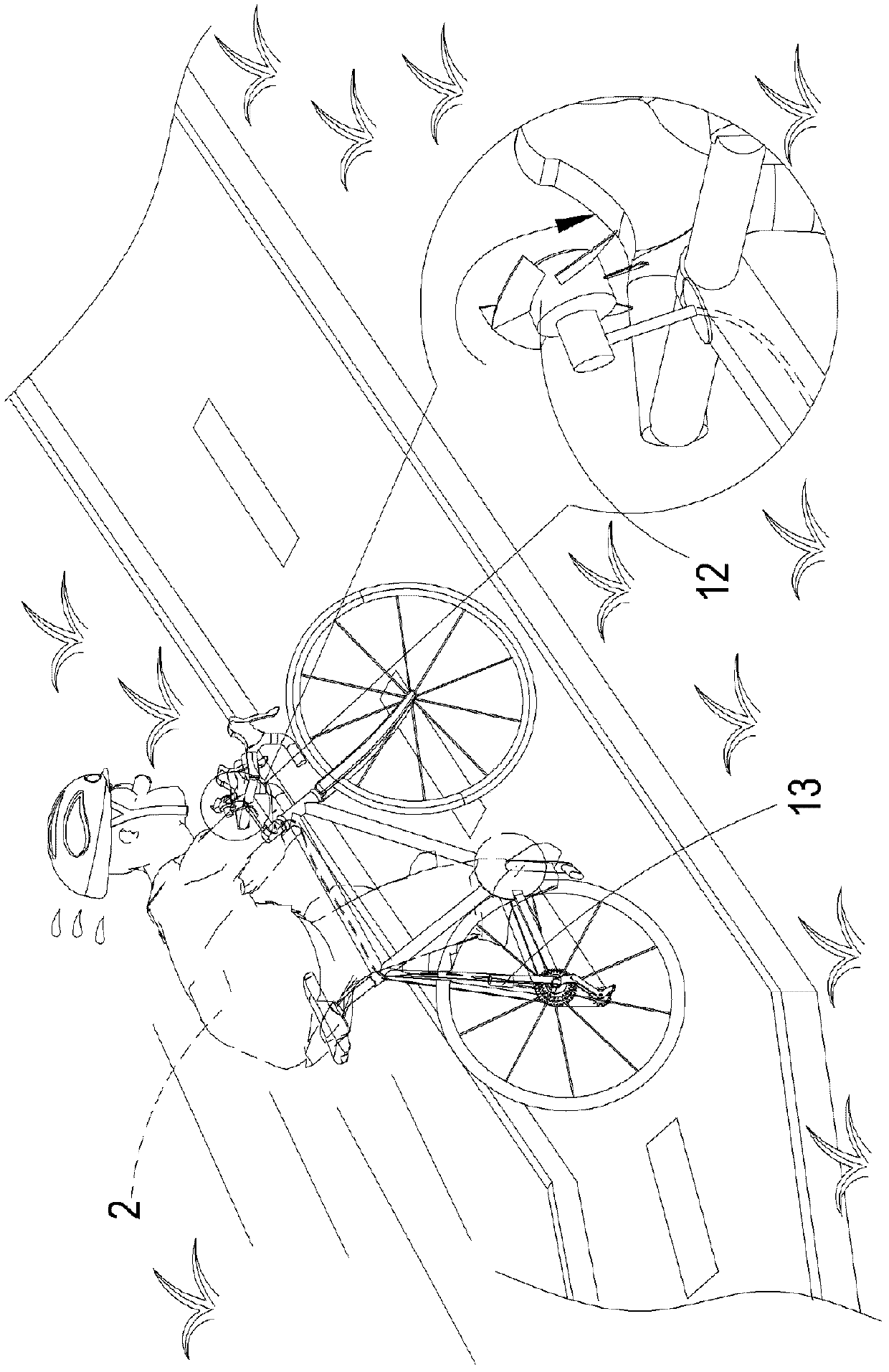 Device of automatic speed change bicycle