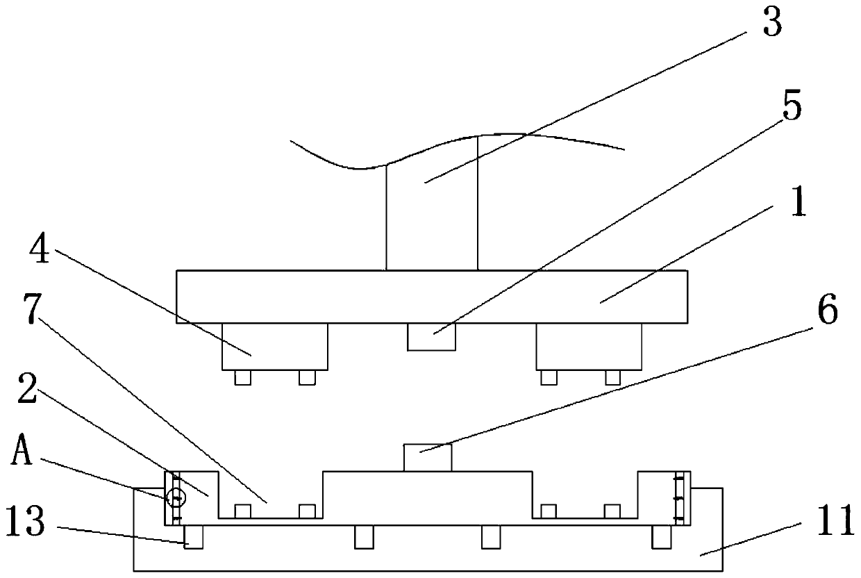 Continuous stamping die for terminals