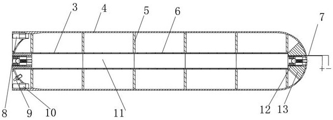 Compressed air and power battery combined power system and use method