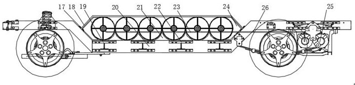 Compressed air and power battery combined power system and use method