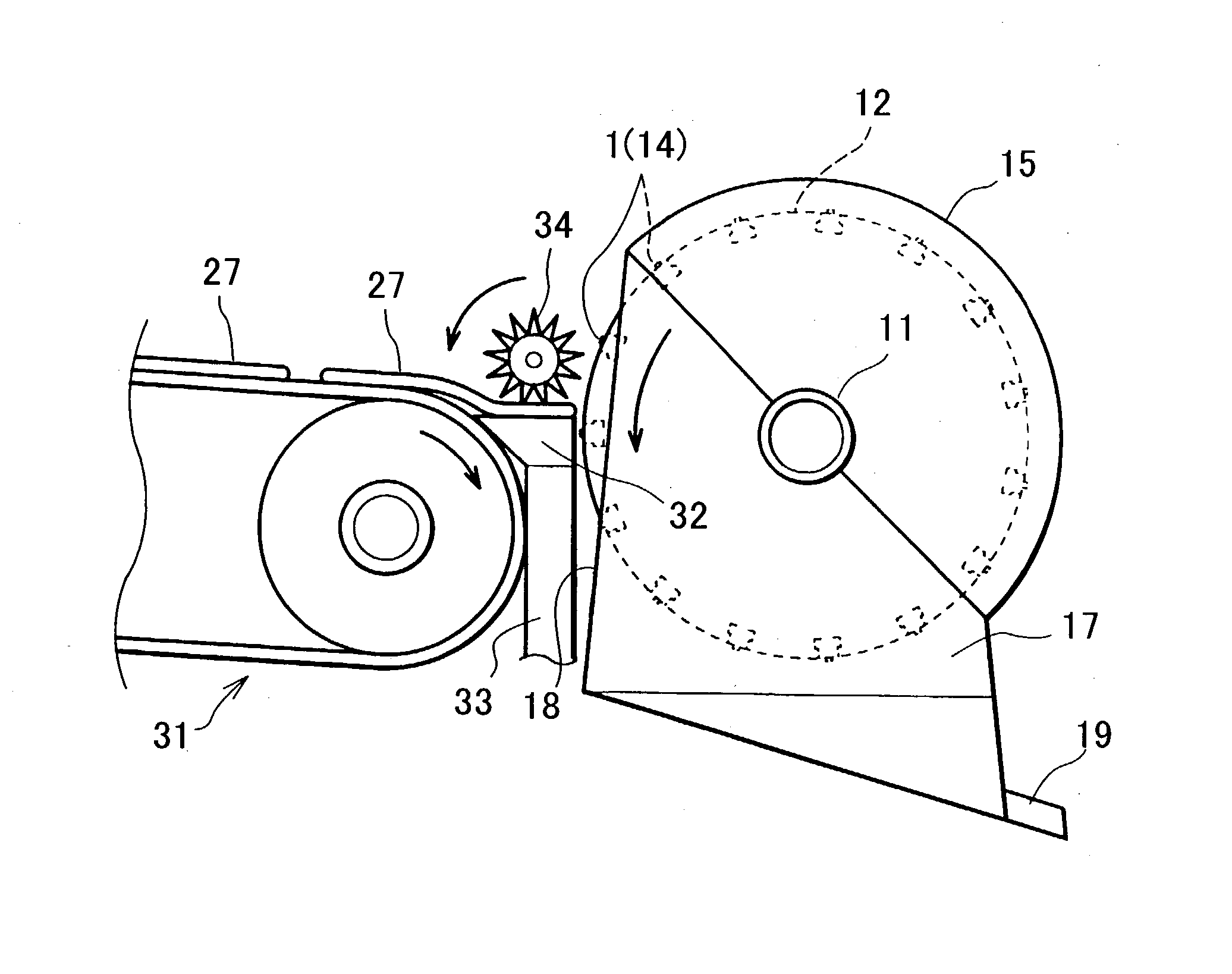 Tire recycling system and apparatus used therefor