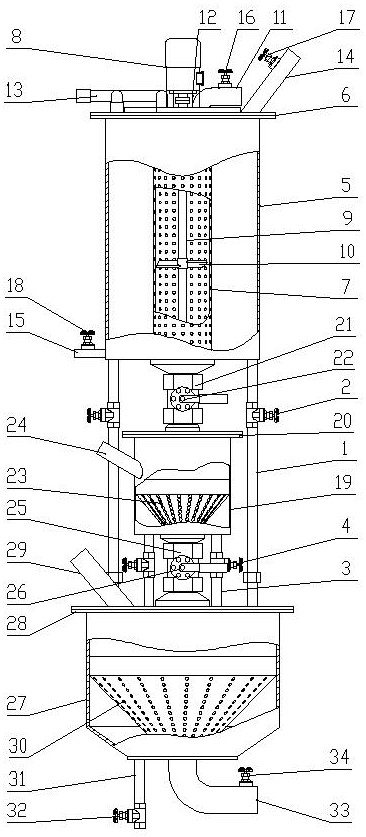 Synchronous saccharification and fermentation hydrogen production reactor equipped with enzyme recycling and its experimental method