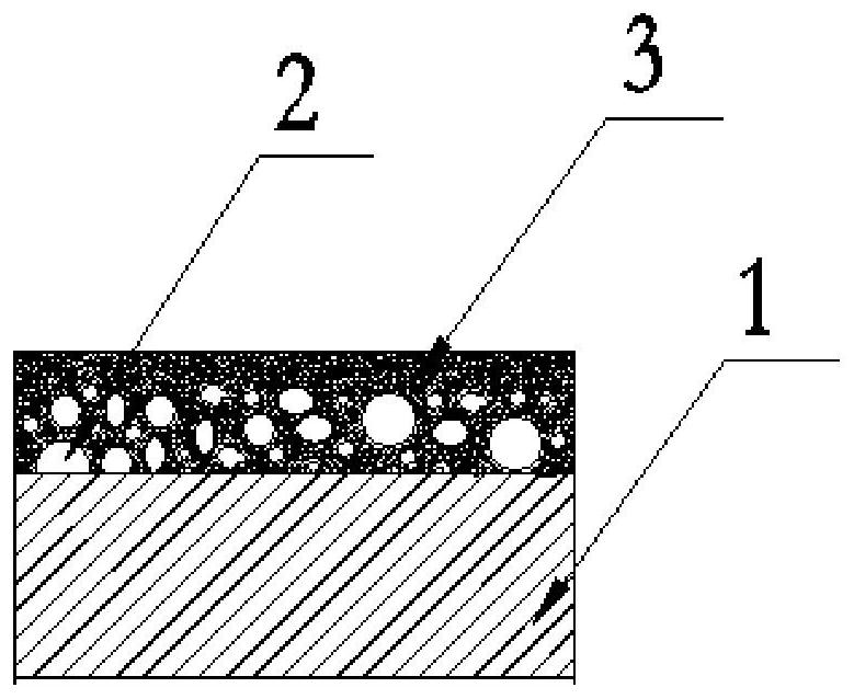 Modified PEEK-based self-lubricating three-layer composite material and forming method thereof