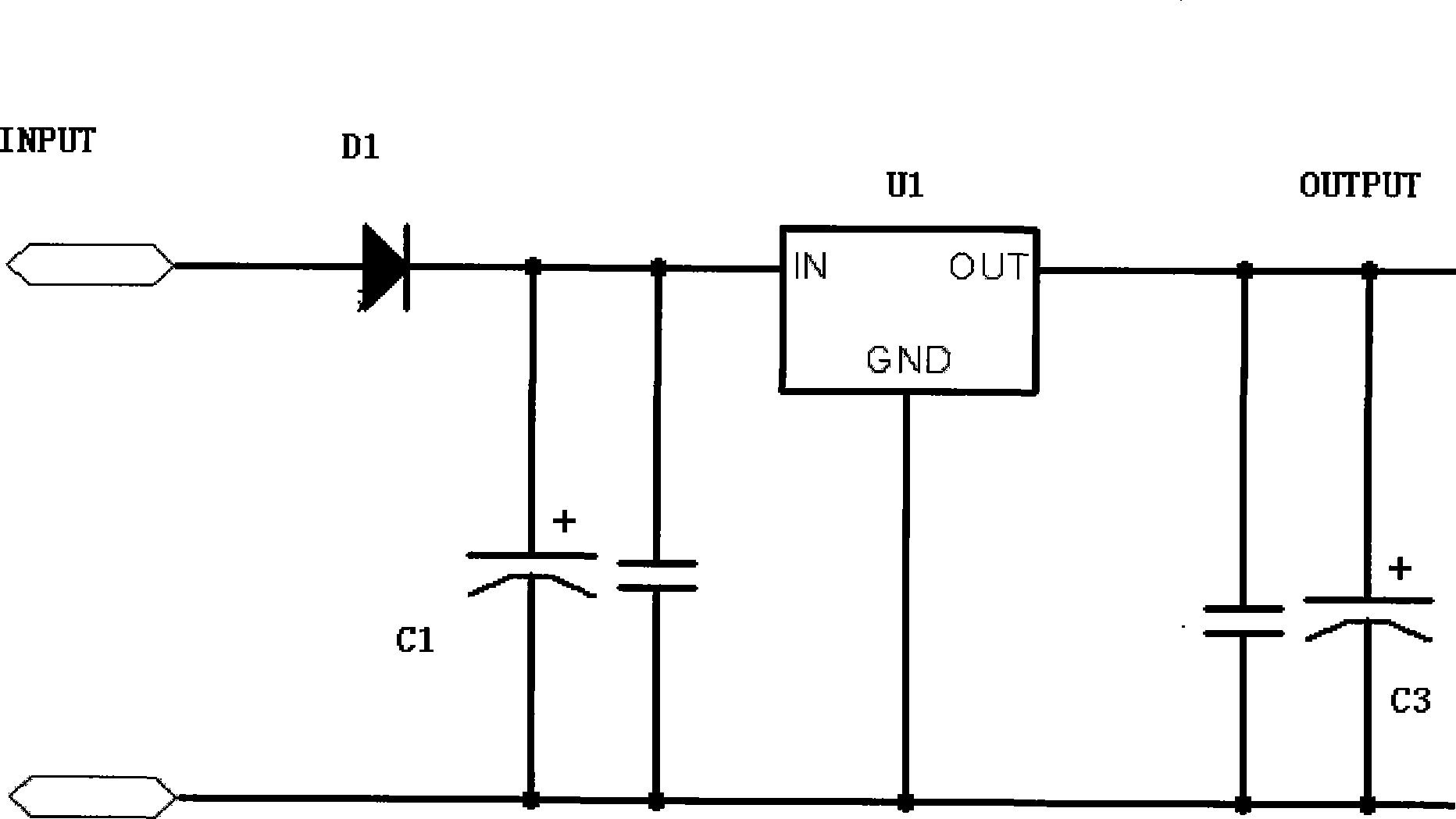 Voltage stabilizing circuit having time keeping function