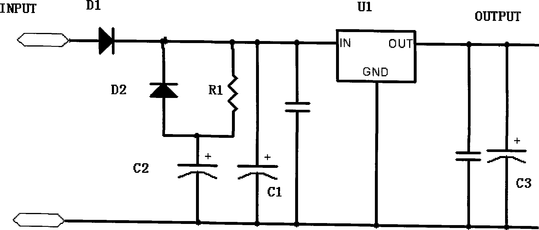 Voltage stabilizing circuit having time keeping function