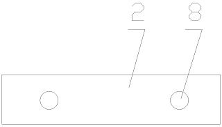 Swallowtail metal connector for detachable combined furniture