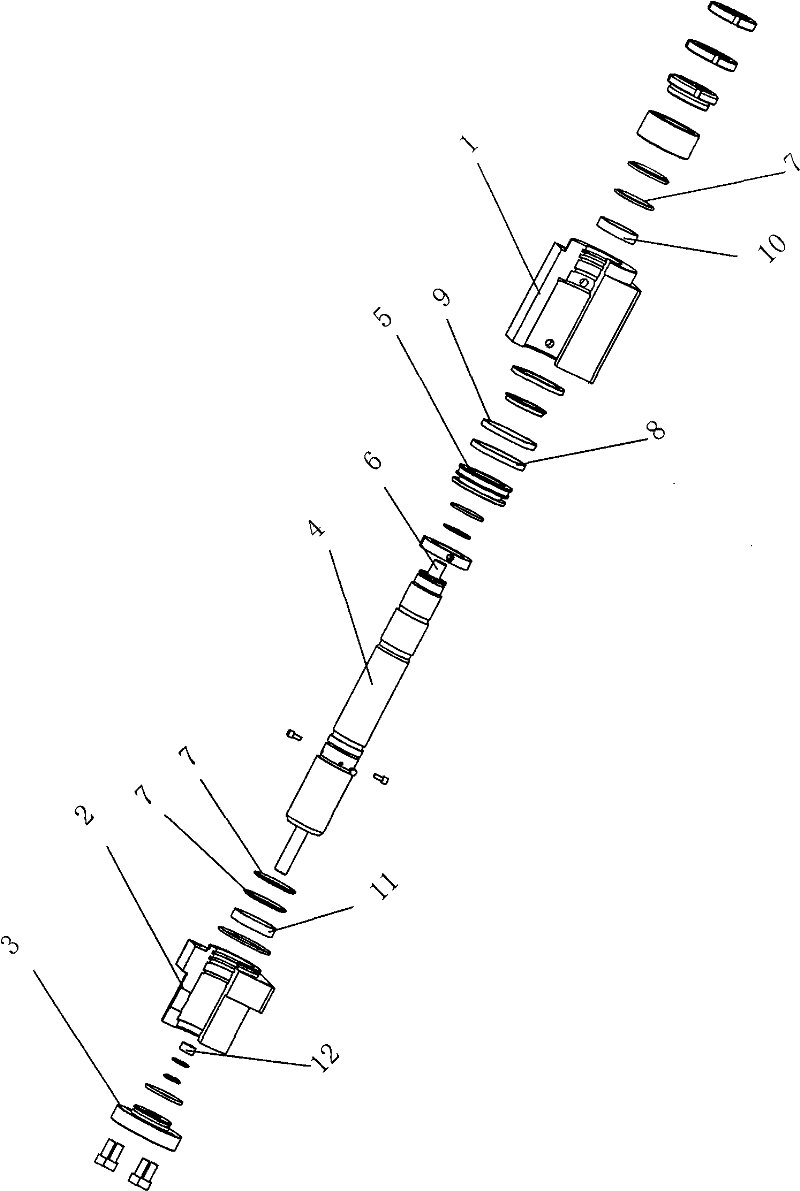 High-frequency low-friction bottle-blowing air cylinder