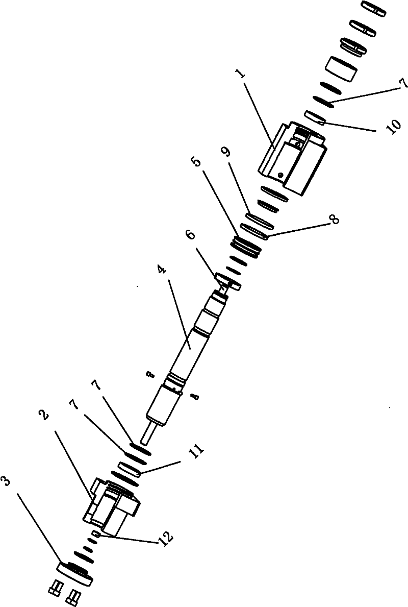 High-frequency low-friction bottle-blowing air cylinder