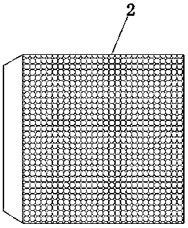 Microwave heating honeycomb zeolite adsorbent and preparation method thereof