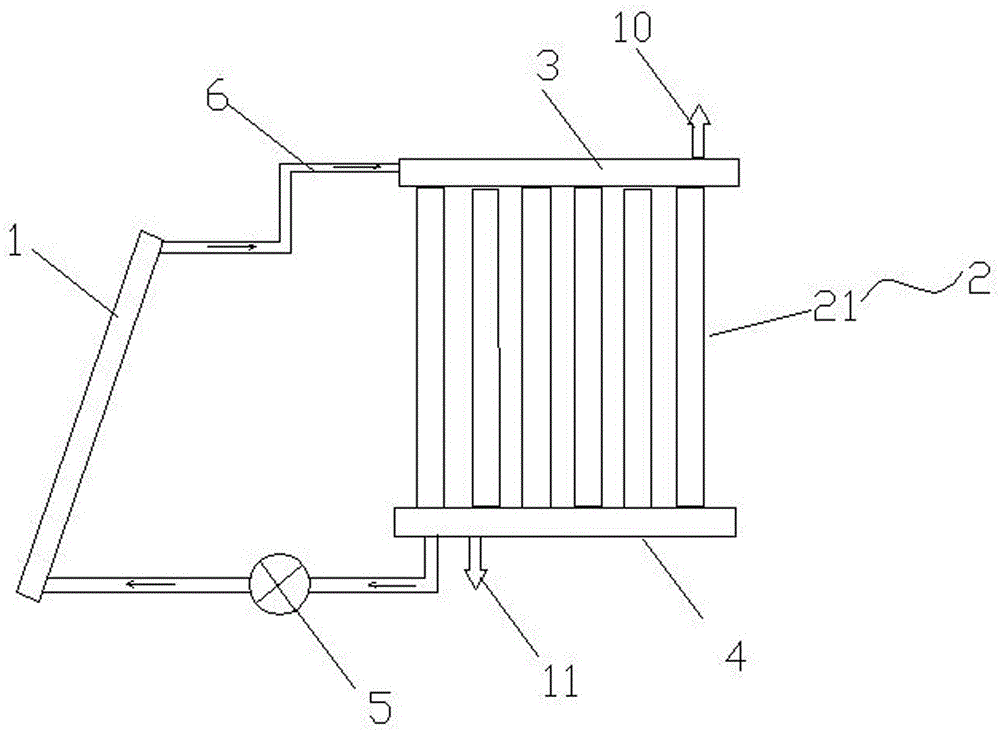 Vacuum tube type modularized heat storage solar boiler