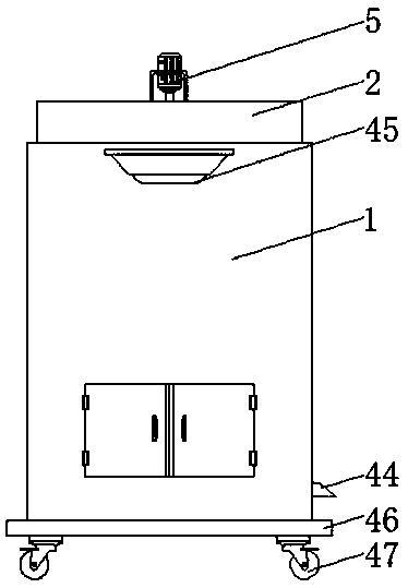 High efficiency crushing device for building cement blocks