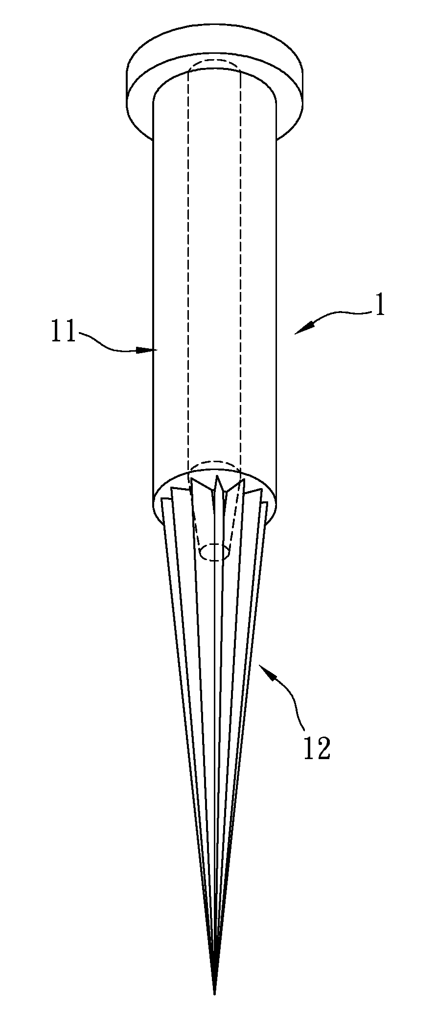 Tip unit for a cosmetic applicator