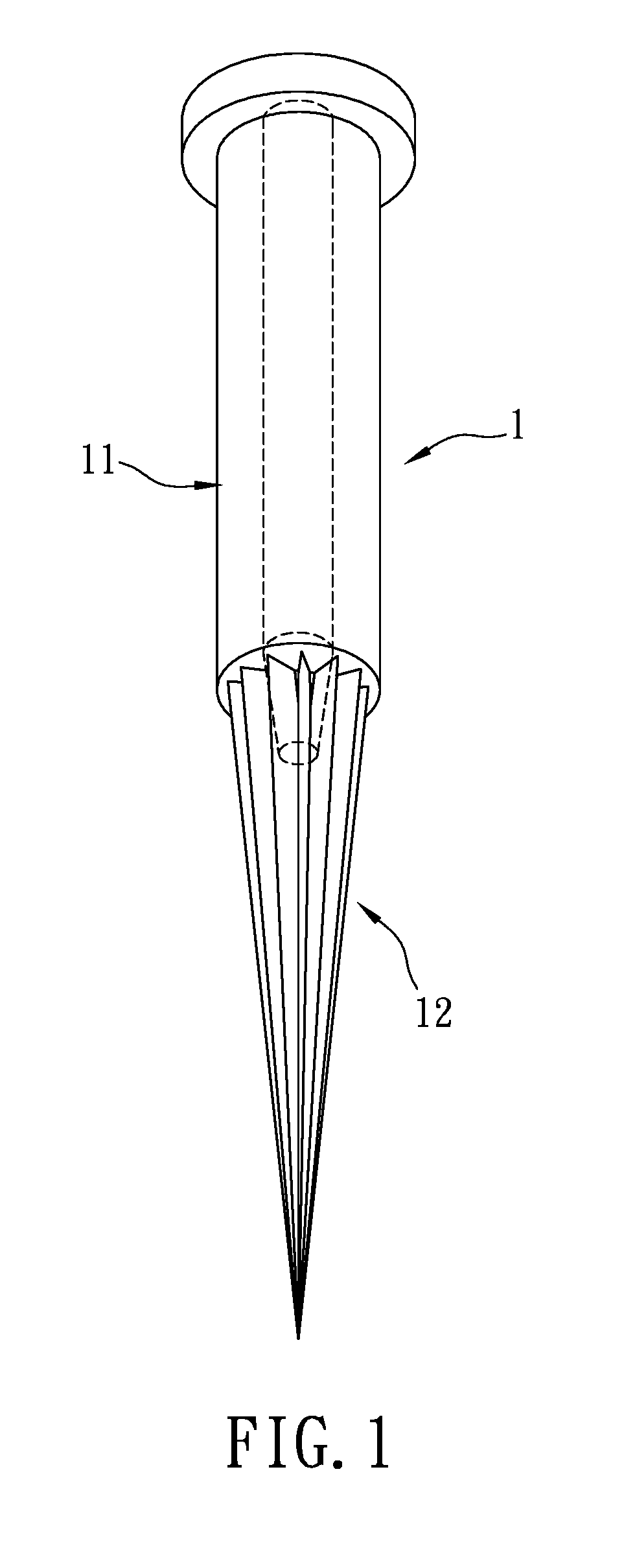 Tip unit for a cosmetic applicator