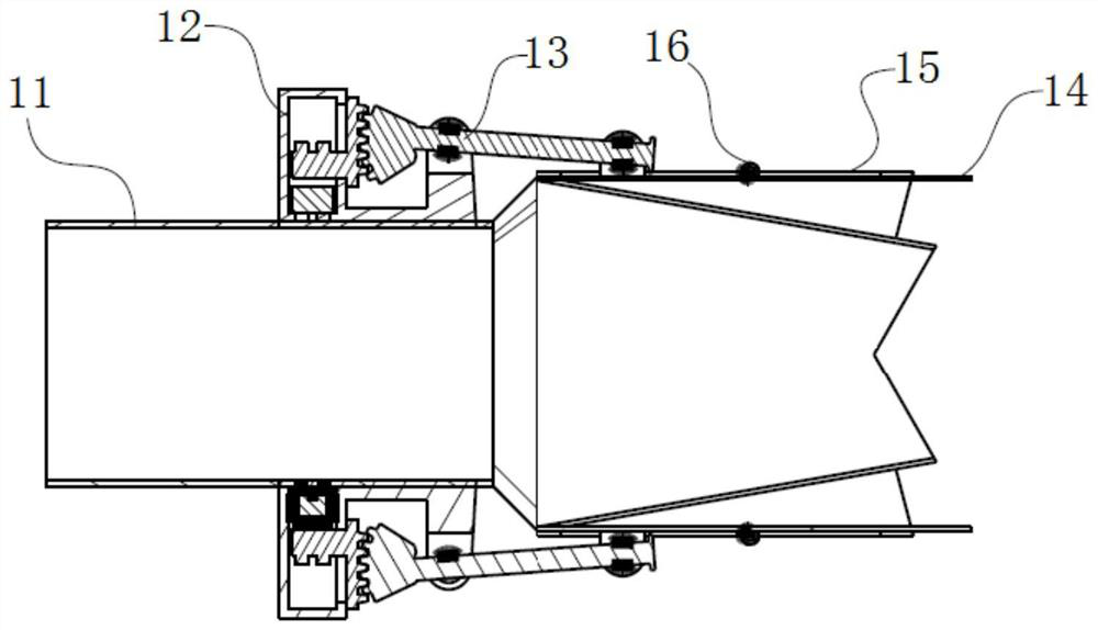 Vector exhaust tail pipe device, control system thereof and vehicle