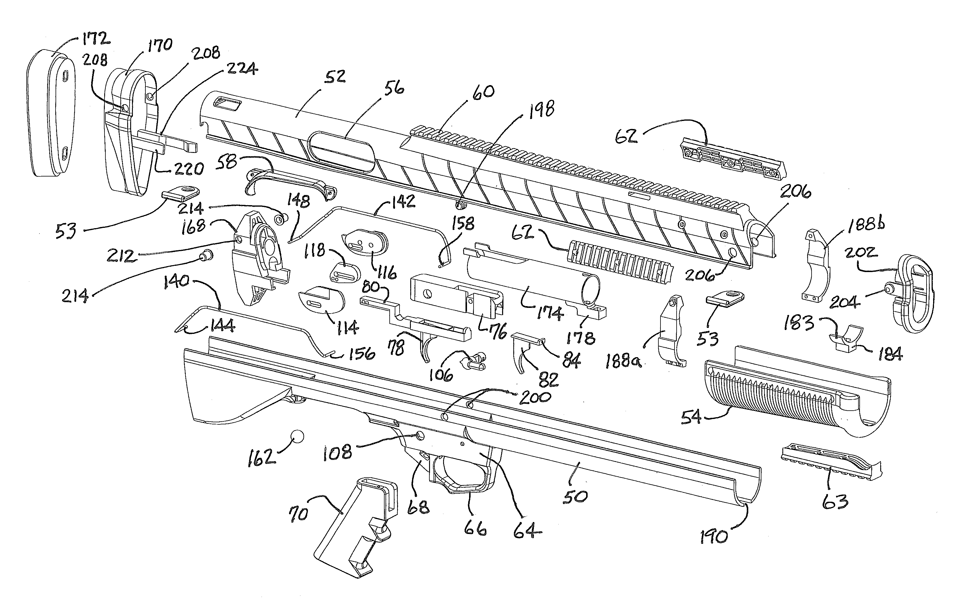 Bullpup conversion kit for firearm