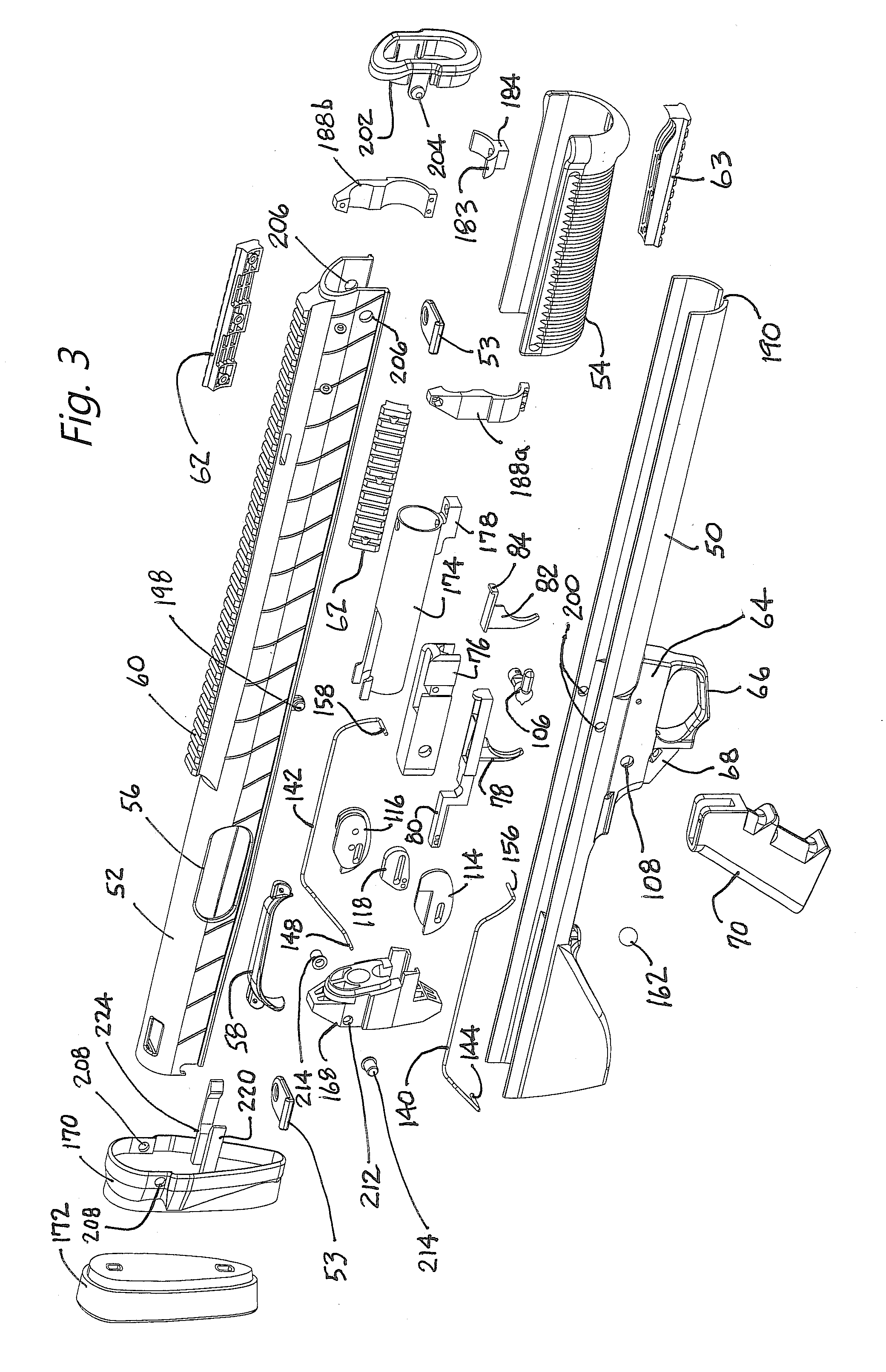 Bullpup conversion kit for firearm