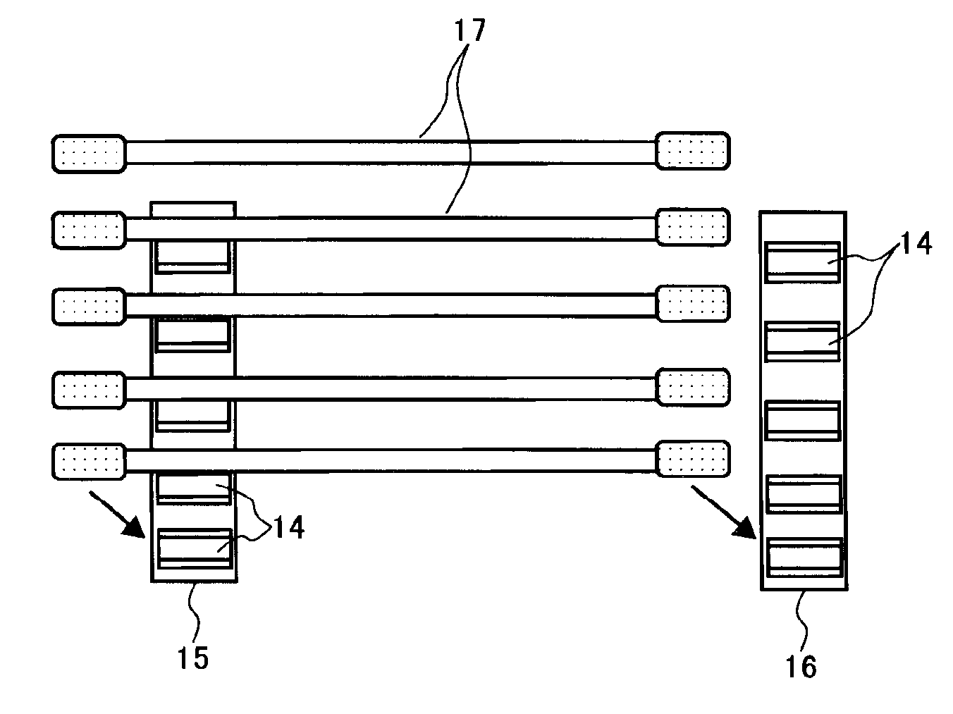 Cold-cathode lamp, and display illumination device and display device therewith
