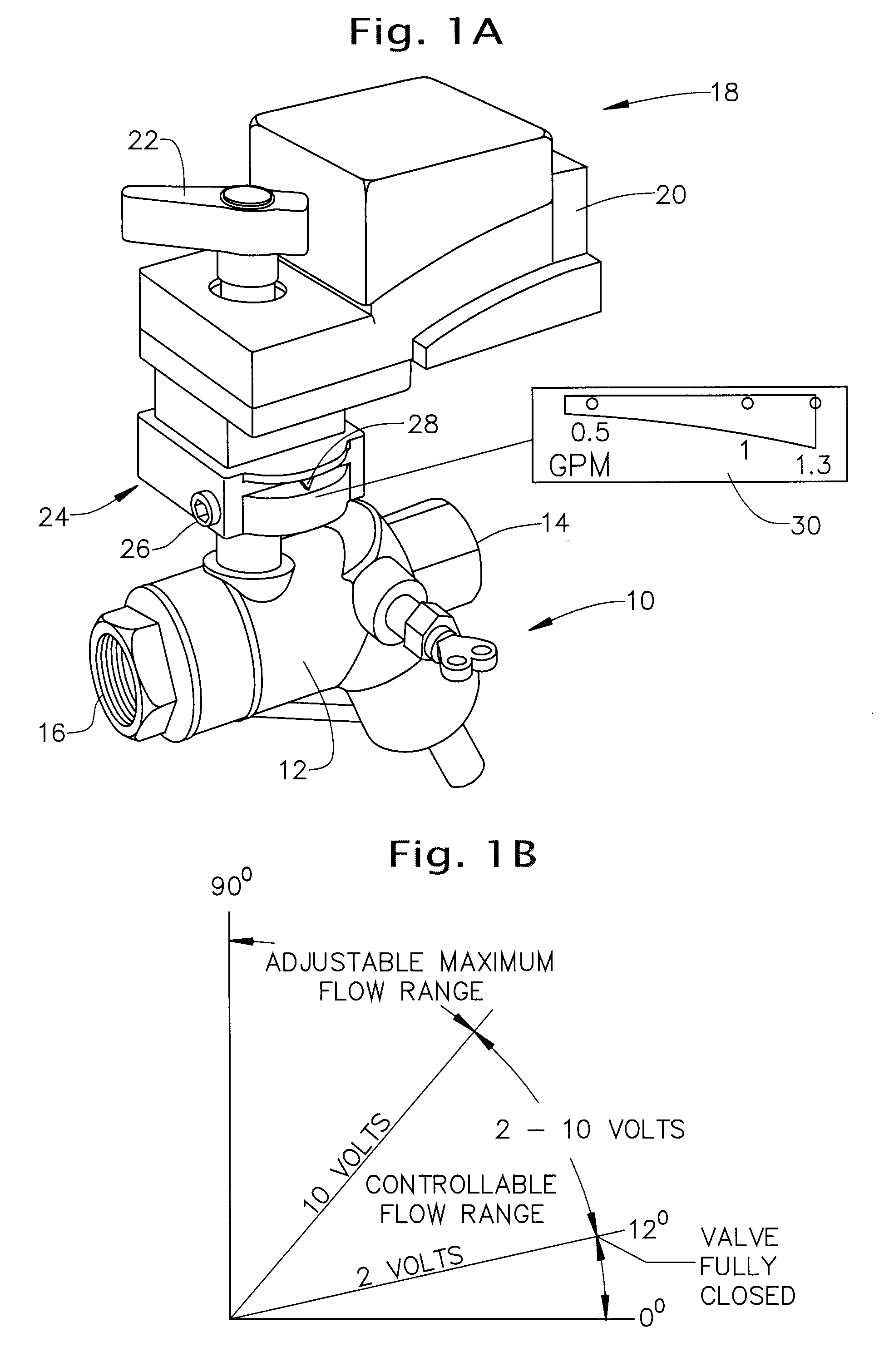 A field adjustable control valve assembly and field adjustment module