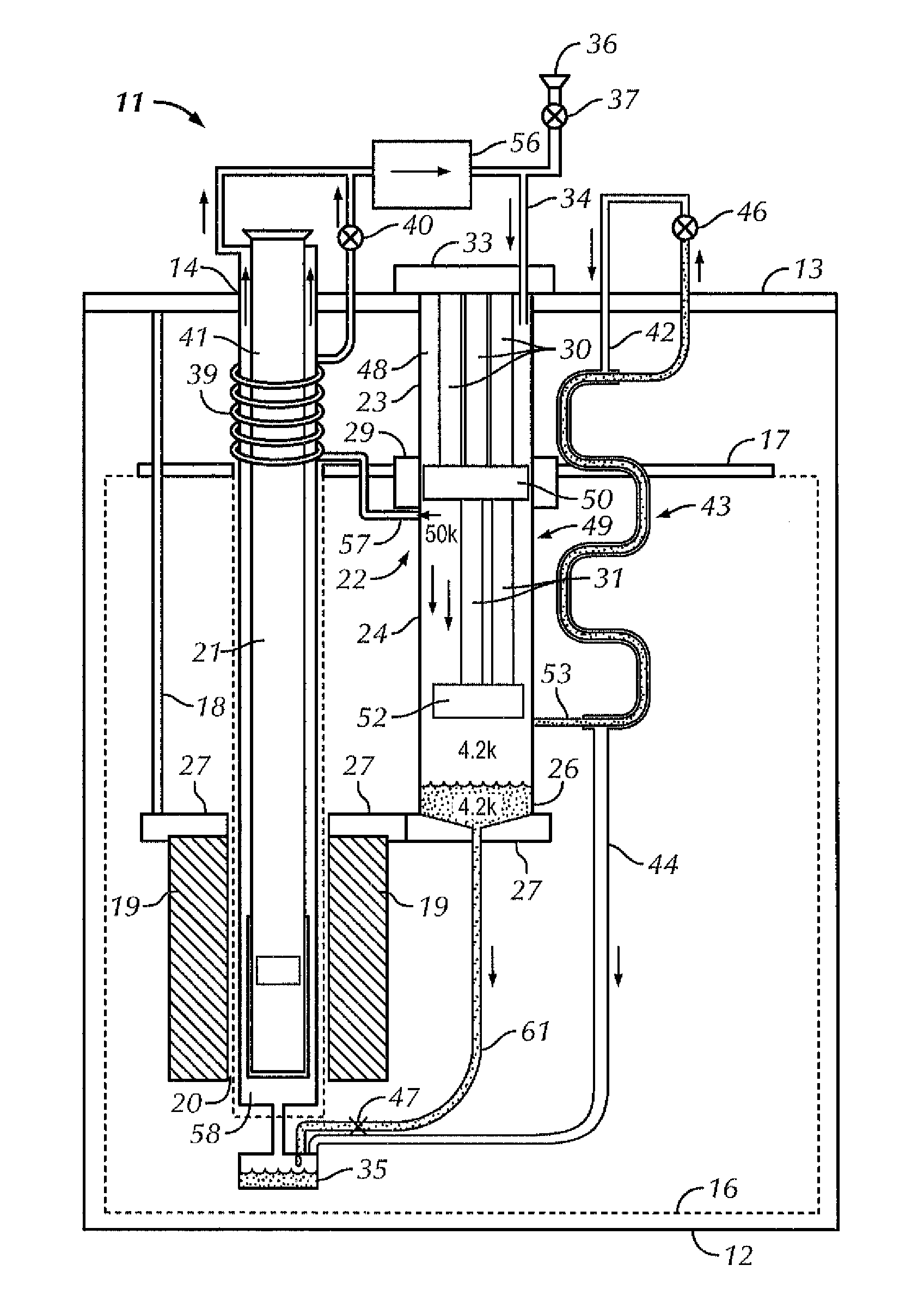 Method and apparatus for controlling temperature in a cryocooled cryostat using static and moving gas