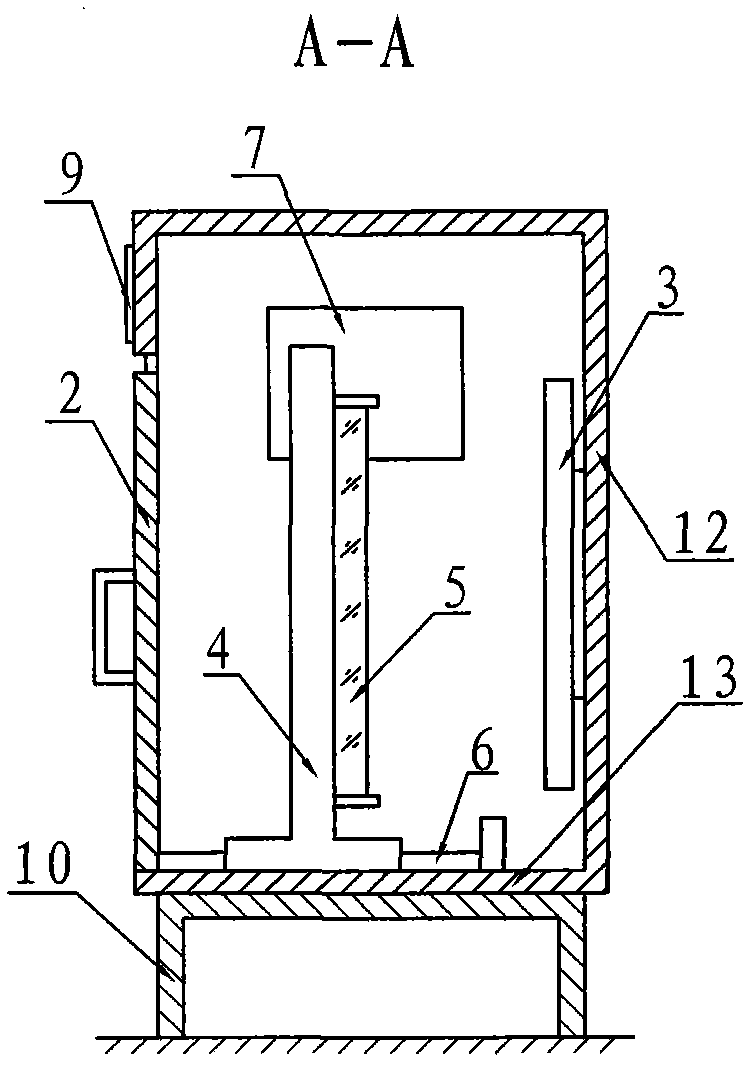 Component test frame matched with double-sided radiation ultraviolet aging test box