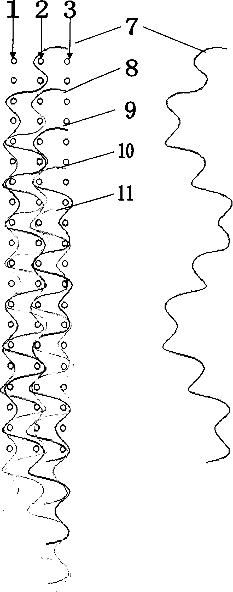 Forming method of weaving fabric with pile on both sides of single sheet