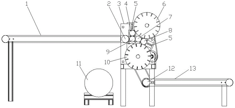 A ramie hulling machine