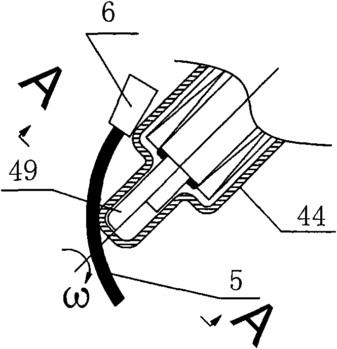 Method and device for polishing magneto-rheological inclined shaft