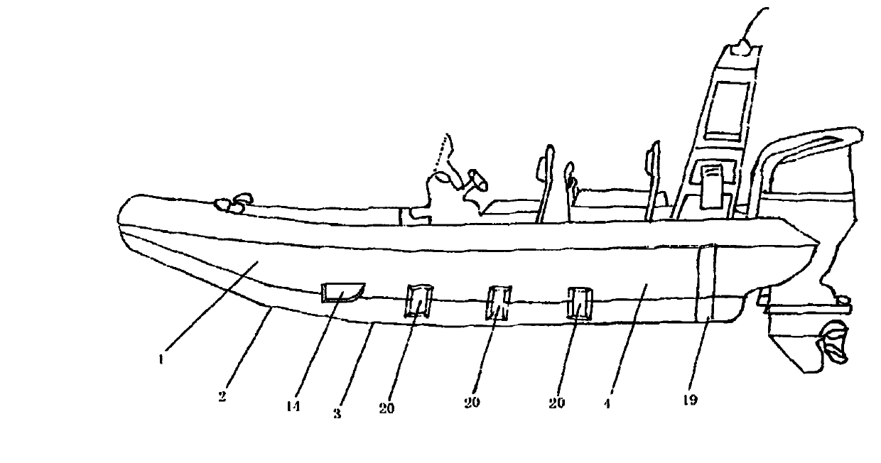 Ship, naval vessel or submarine with sharp deceleration and sharp turn damping dual-purpose plate devices