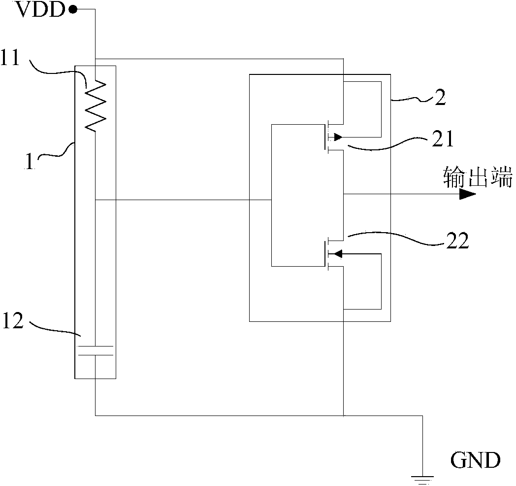 ESD transient state detection circuit