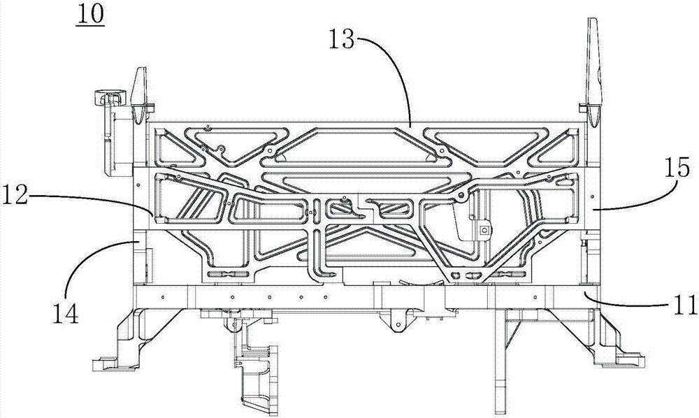 Automobile power assembly integrated frame