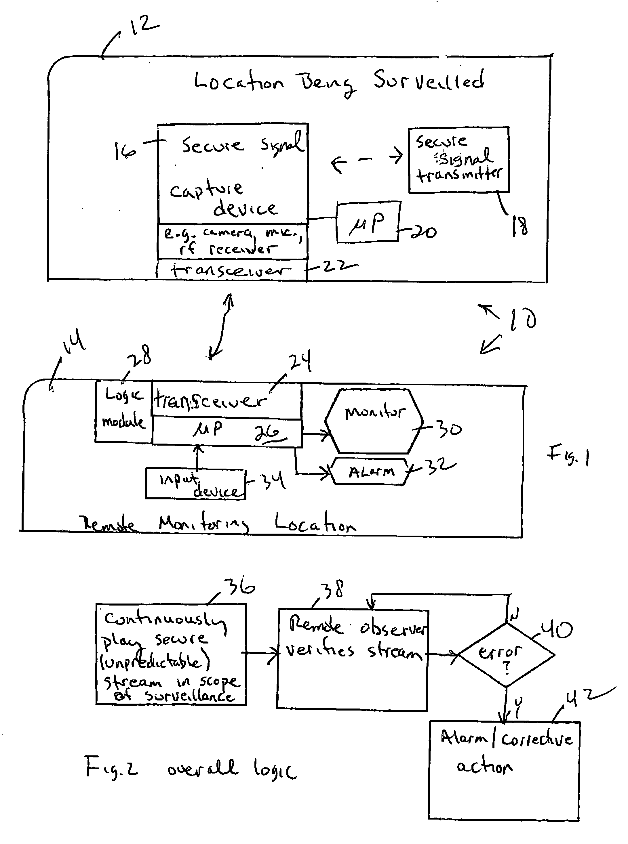 System and method for authenticating live feed from surveillance system