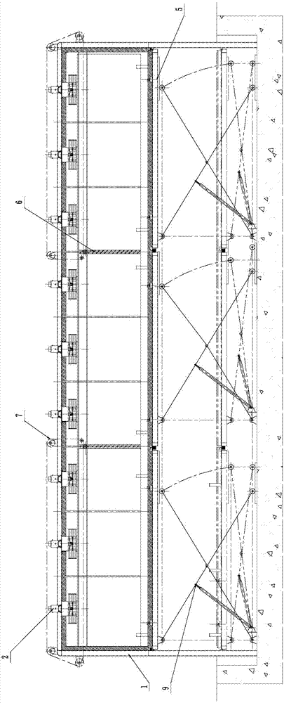 Hearth-size-variable aluminum profile aging oven