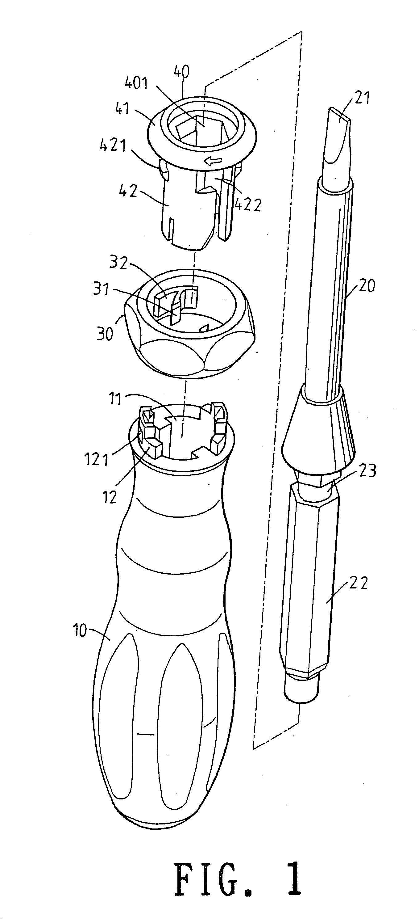 Replacement assembly of handle tool