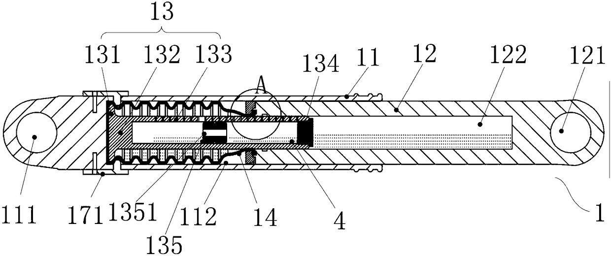 Shock absorber and laundry treatment apparatus including shock absorber