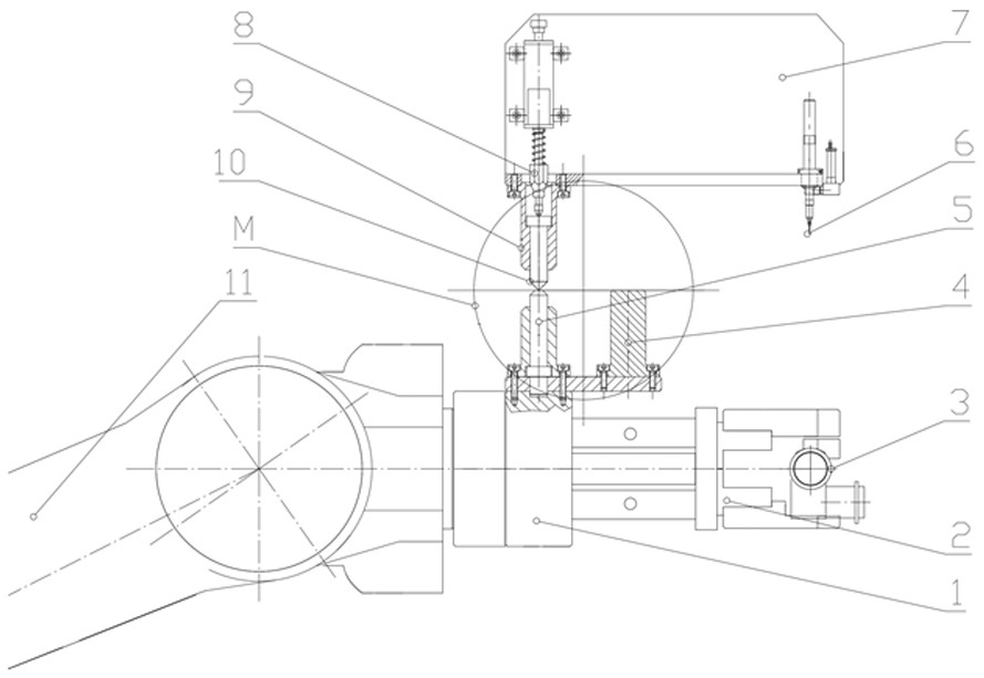 A detection mechanism and detection method for manipulator working position deviation