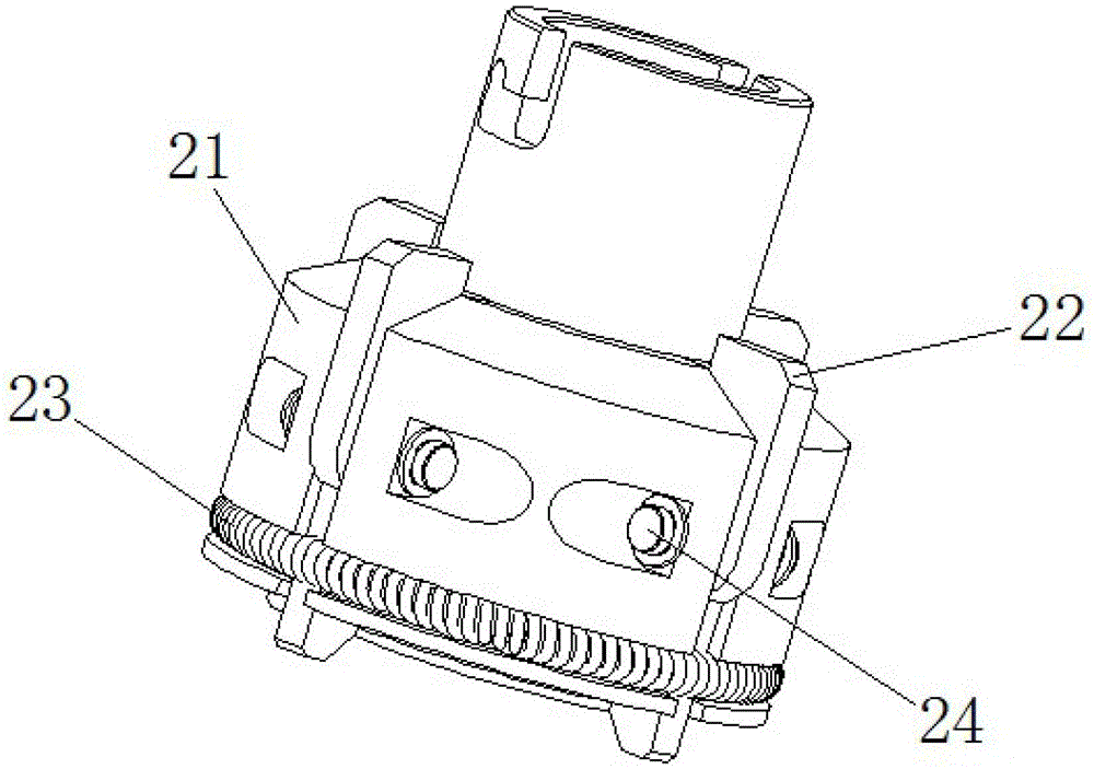 Diversion tank cover grasping cover pressing device