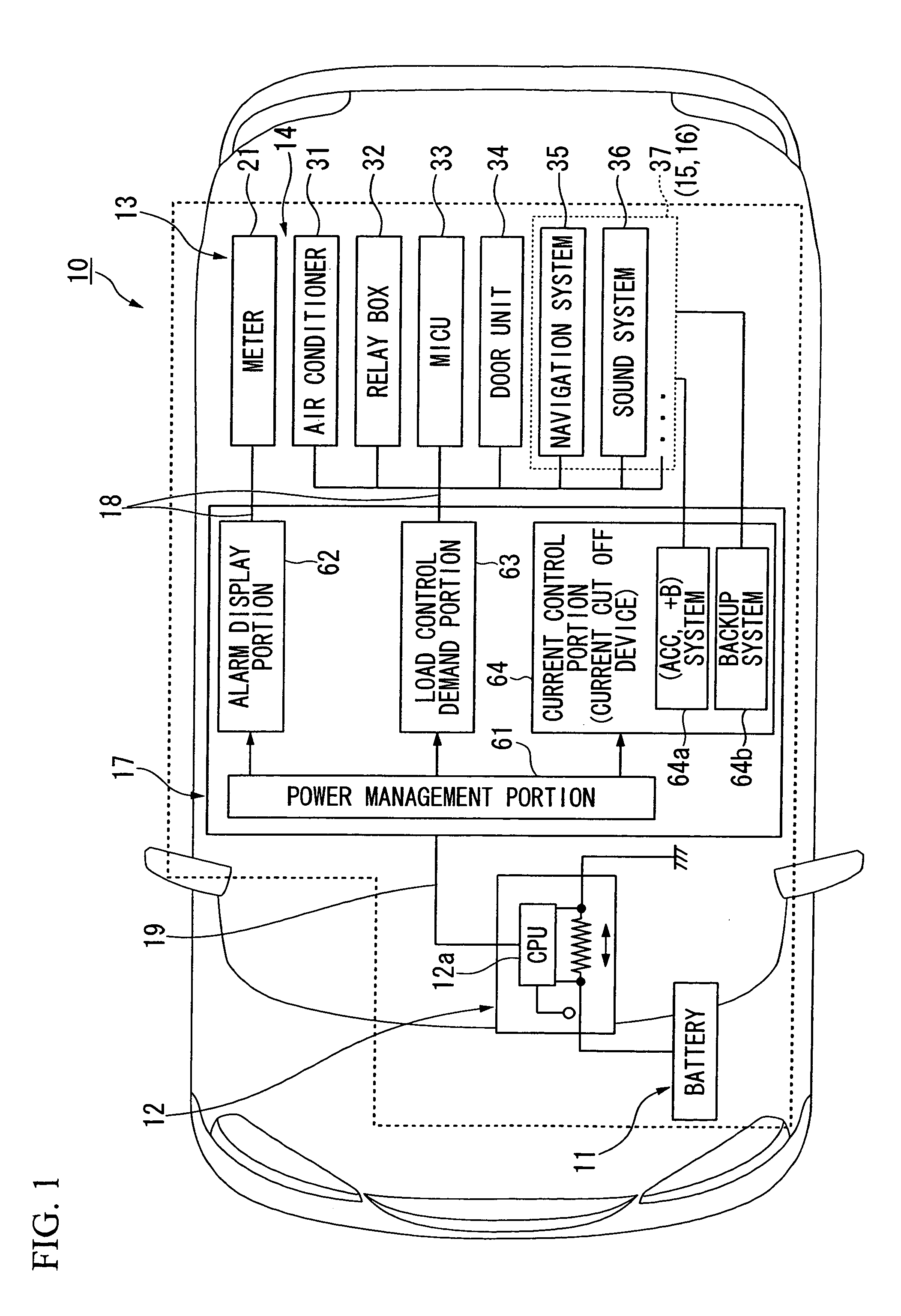 Vehicle load control device